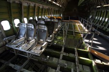 Boeing 747 dismantled cabin, seats