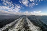 New York Harbor view from the Staten Island Ferry