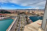 Barcelona from Telefèric del Port (Port Vell Aerial Tramway)