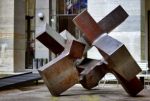 Alrededor del vacío IV sculpture by Eduardo Chillida, Kunstmuseum, Basel, Switzerland