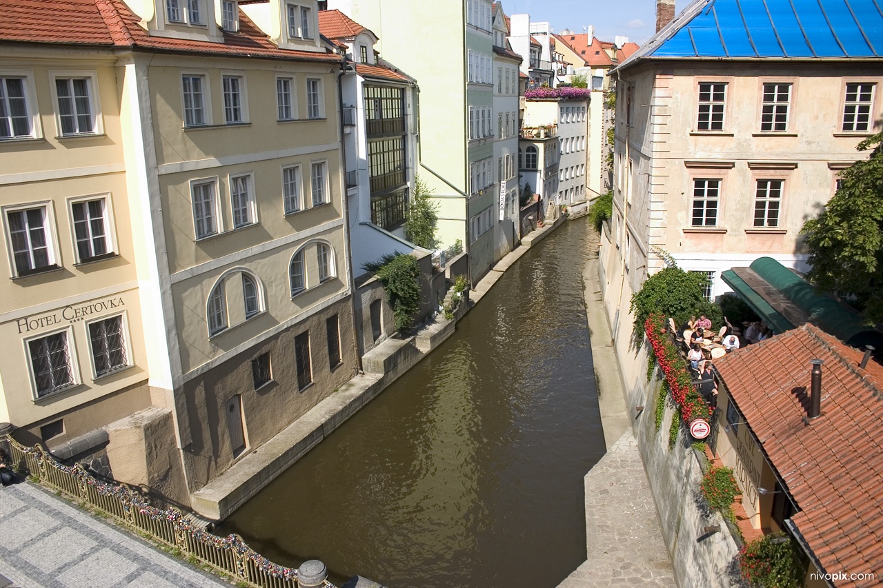 Kampa Island (Na Kampě) and Vltava river