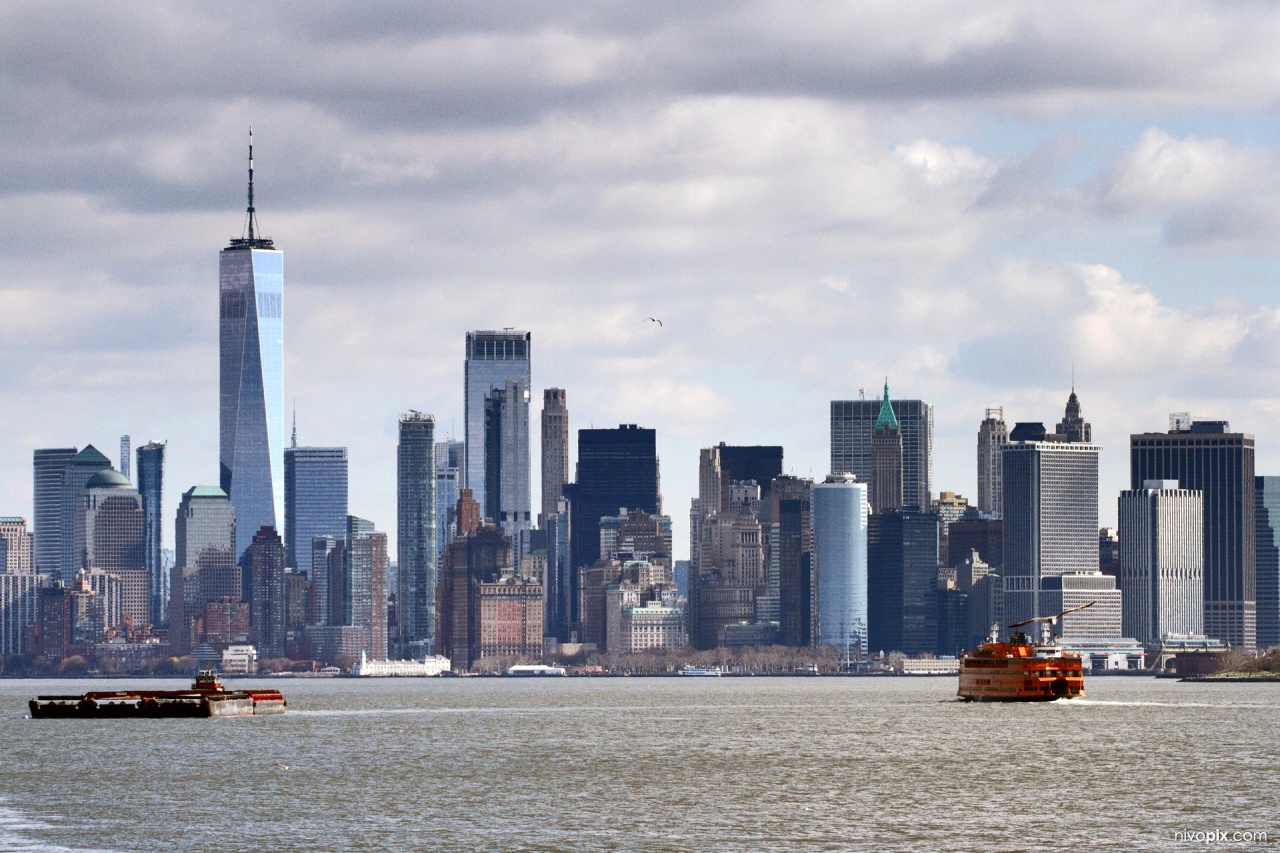 Manhattan morning, from New York bay