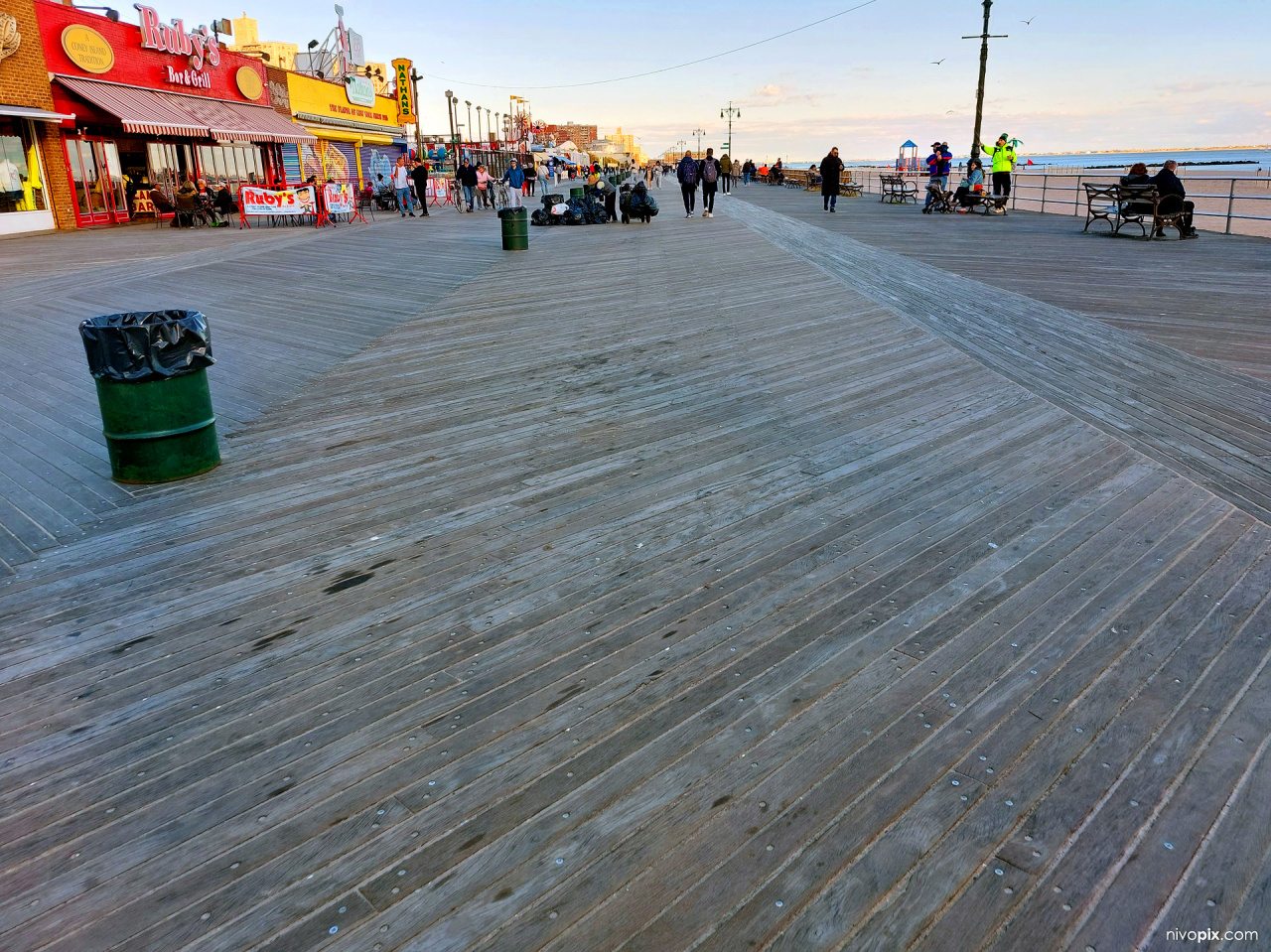 Riegelmann Boardwalk, Coney Island, Brooklyn