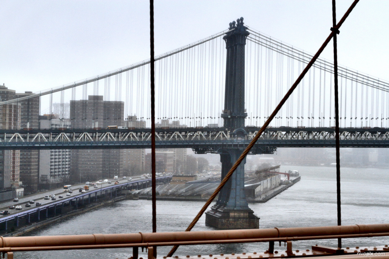 Manhattan Bridge from Brooklyn Bridge