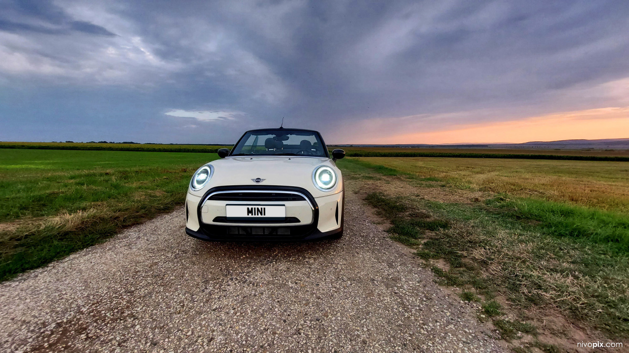 MINI Cooper F57 cabrio, white, front