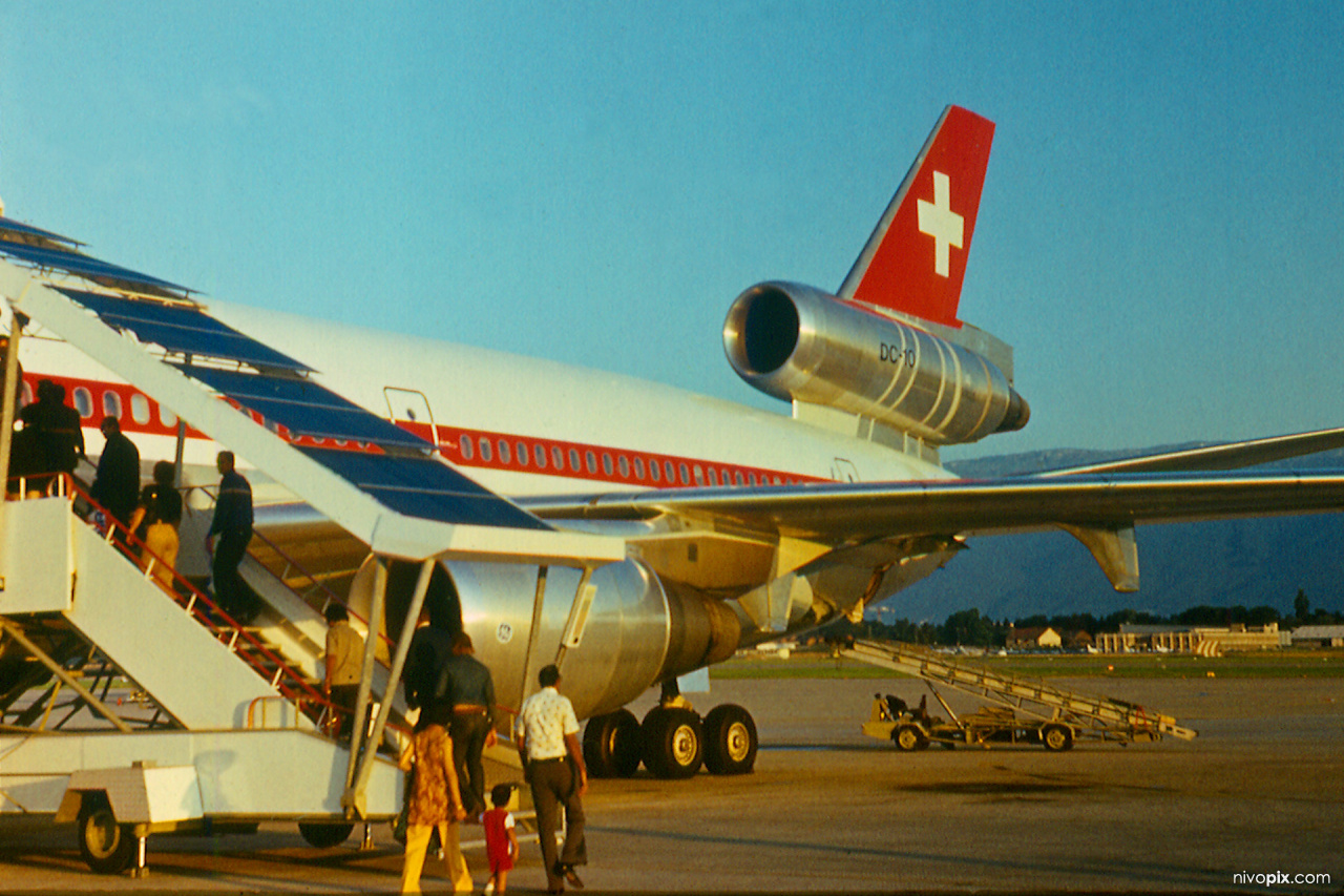 Swissair DC10 at Zurich