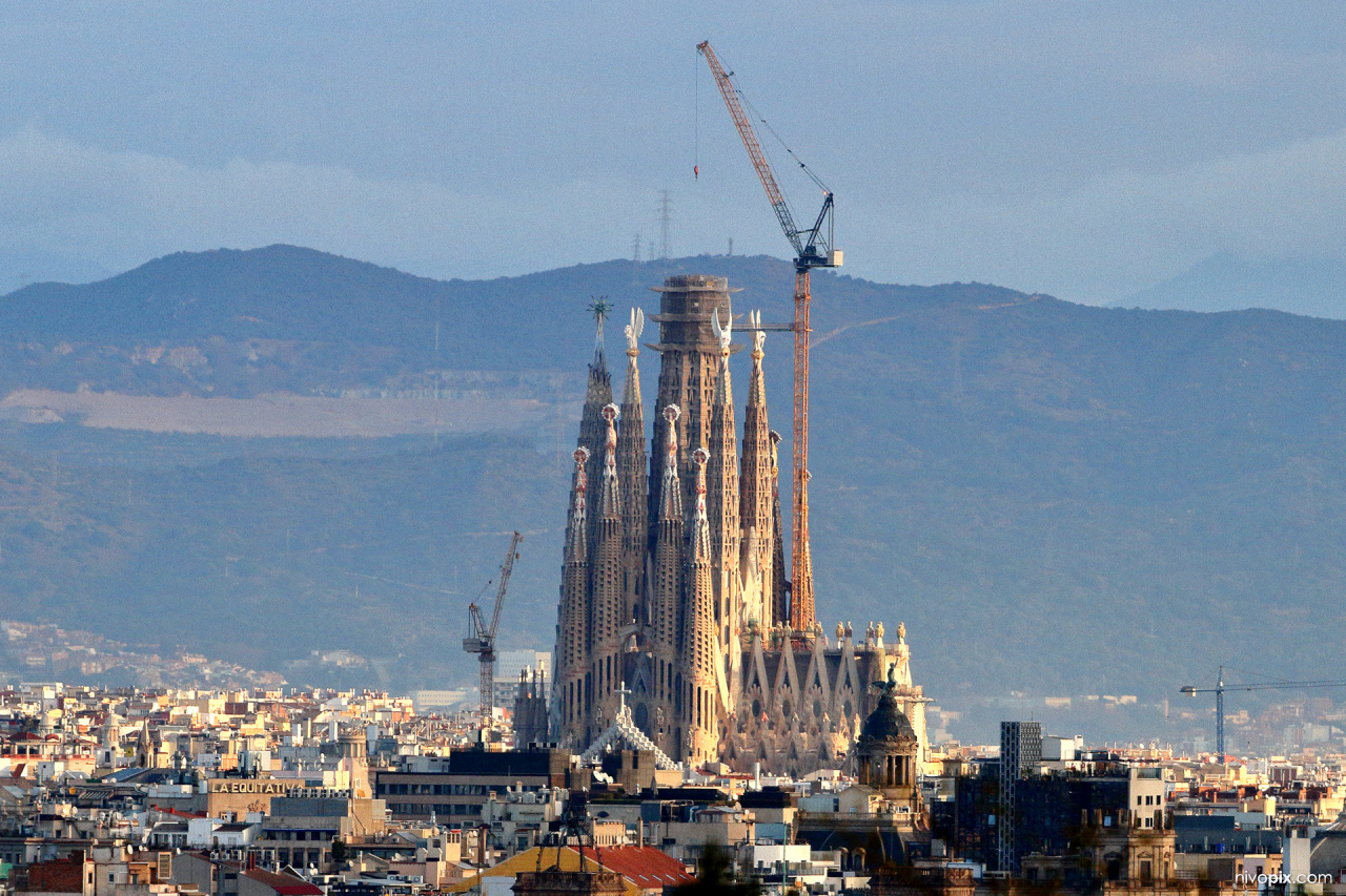 Sagrada Família from Montjuïc