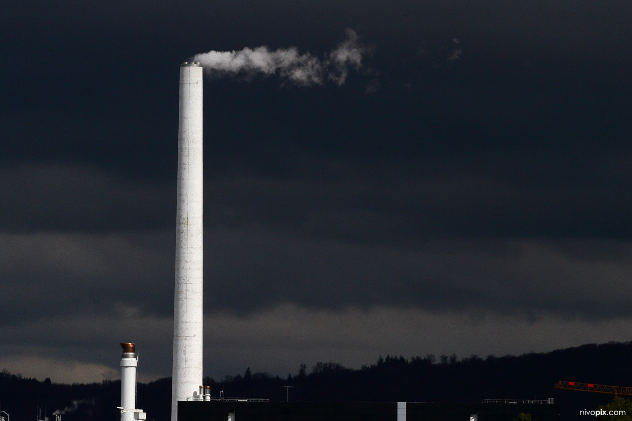 Large chimney of Basel Roche-works
