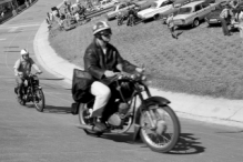 Retro motorcycle race