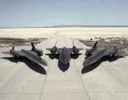 Three SR-71 on Ramp