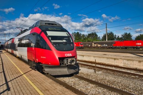 ÖBB's Bombardier Talent EMU at Ebenfurth – Ebenfurth, Austria