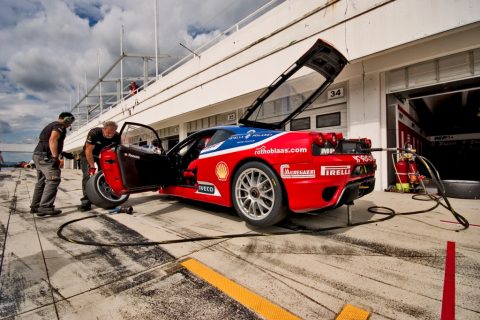 Ferrari F430 Challenge pit stop - wheel change – Mogyoród, Hungary