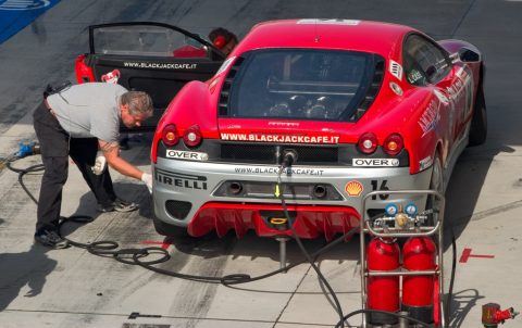 Ferrari F430 Challenge at Hungaroring's pit – Mogyoród, Hungary