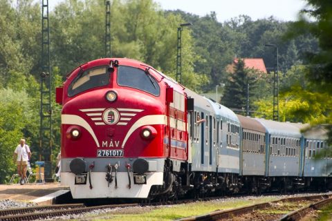 Nohab at Révfülöp station – Révfülöp, Hungary