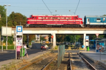 Nohab at railway bridge, over Villányi út