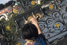 The exact spot on the Charles Bridge where St. John was thrown into the Vltava