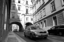 Skoda Octavia police car in Prague