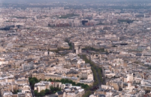 Arc de Triomphe from the Eiffel Tower