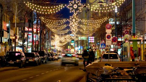 Mariahilfer Straße at Christmas – Vienna, Austria
