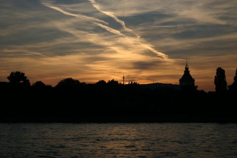 Margit szigeti naplemente - Margaret Island sunset – Budapest, Hungary