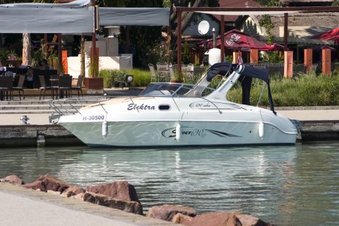 Electric yacht at Révfülöp pier – Révfülöp, Hungary