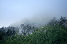 Höllental in heavy fog