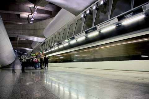 4-es metró Kálvin tér metróállomás M4 – Budapest, Hungary