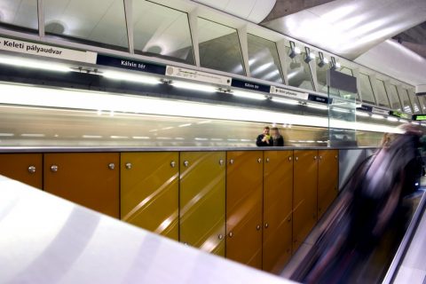 4-es metró Kálvin tér metróállomás M4 – Budapest, Hungary