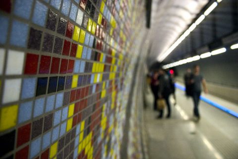 4-es metró Szent Gellért tér metróállomás M4 – Budapest, Hungary