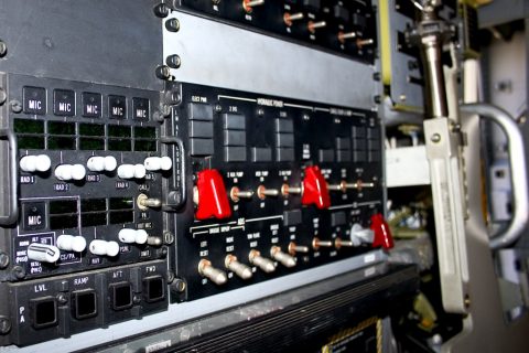 Boeing C-17 Globemaster III - cargo bay controls – Pápa, Hungary