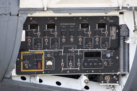 Boeing C-17 Globemaster III - fuel control panel – Pápa, Hungary
