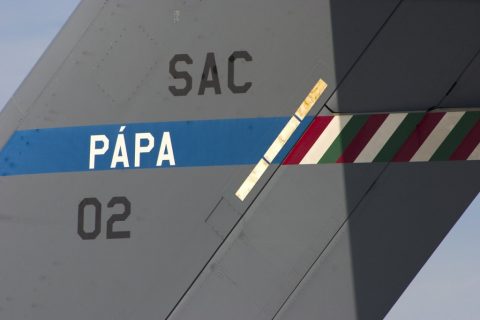 Boeing C-17 Globemaster III - vertical stabilizer – Pápa, Hungary