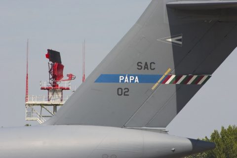 Boeing C-17 Globemaster III - vertical stabilizer – Pápa, Hungary