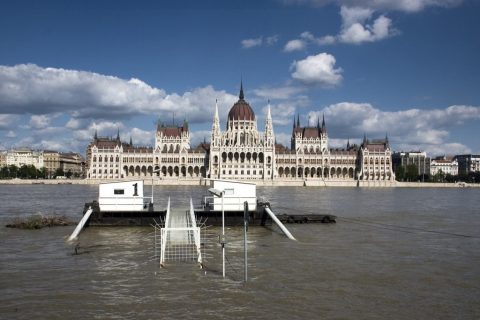 Hungarian Parliament - flooded Danube – Budapest, Hungary