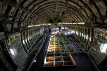 Boeing 747 dismantled cabin