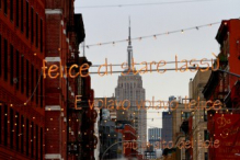 Empire State Building from Mulberry Street, Little Italy