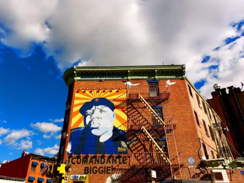 The Notorious B.I.G.'s mural, Fulton St, Brooklyn – New York, United States