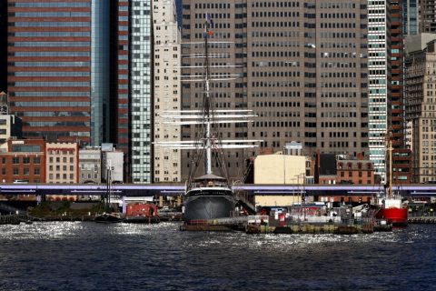 Wavertree iron-hulled sailing ship built in 1885 – New York, United States