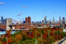 Manhattan view from Brooklyn Heights Promenade