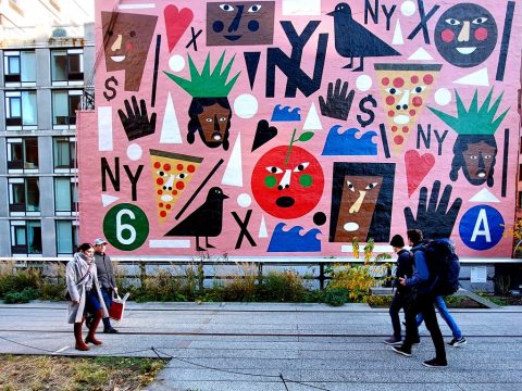 “NYC LOVE” by Nina Chanel Abney – New York, United States