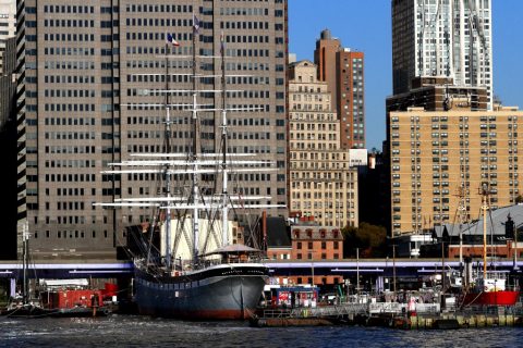 Wavertree iron-hulled sailing ship – New York, United States