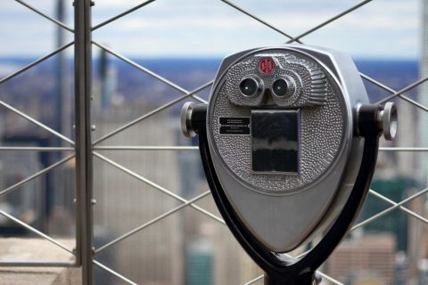 Binocular at Empire State Building's observation deck – New York, United States
