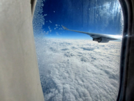 Boeing 747-400 window view