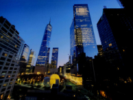 World Trade Center site by night