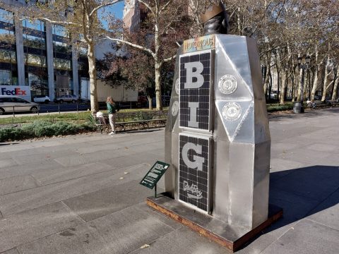 Notorious B.I.G. statue, Brooklyn – New York, United States