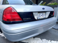 back of a NYPD Ford Crown Victoria Police Interceptor (CVPI)