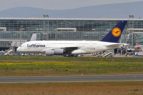 D-AIMJ Lufthansa Airbus A380-800, Frankfurt Airport – Walldorf, Germany
