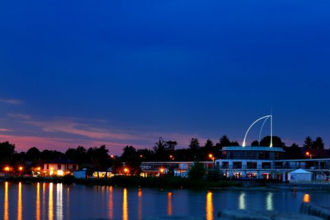 Velence Korzó, este – Velence, Hungary