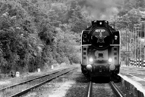 424-247 Bivaly gőzdmozdony, Zánka-Köveskál – Zánka, Hungary