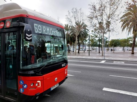 59 R.M.Cristina BUS, Barcelona, TMB, Barceloneta – Barcelona, Spain